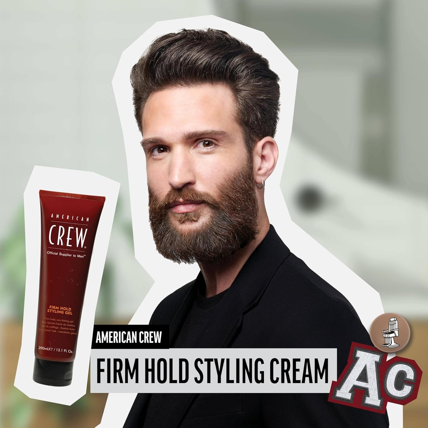 American Crew Firm Hold Styling Cream, 100 Millilitre, (Pack of 1)