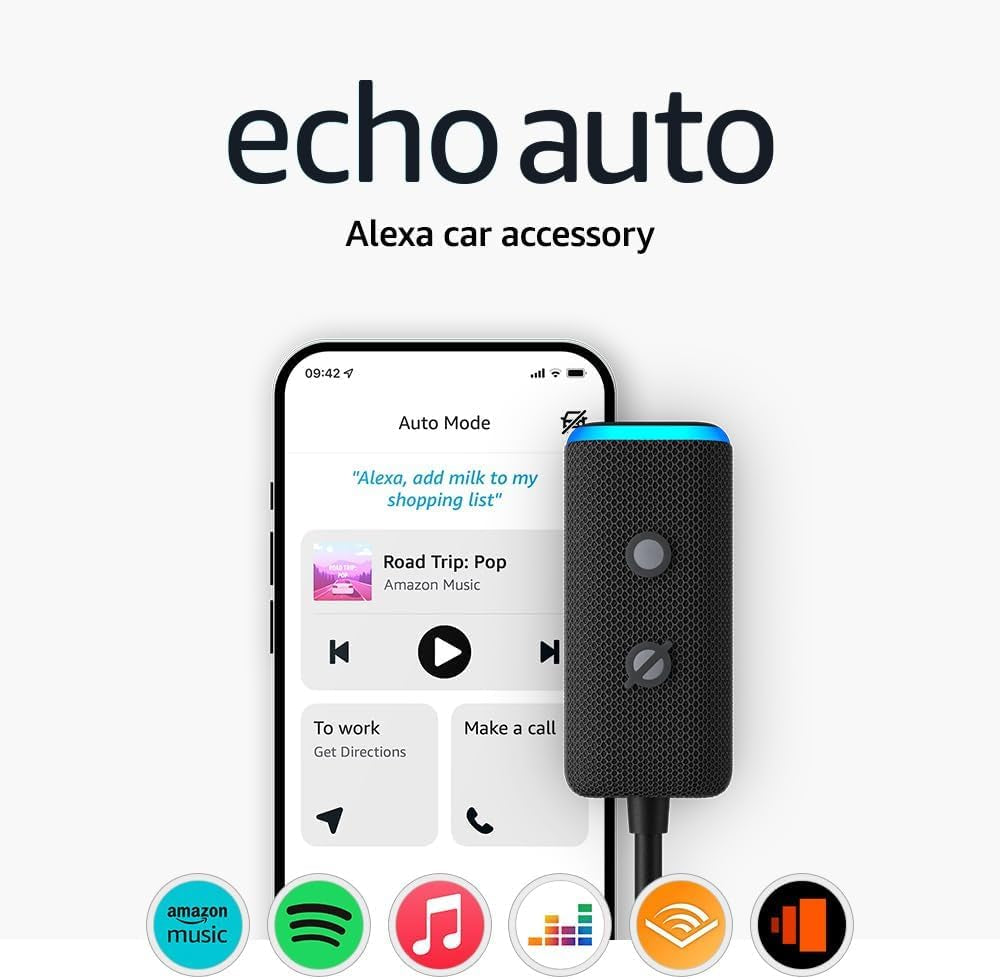 Echo Auto (Newest Gen) | Add Alexa to Your Car