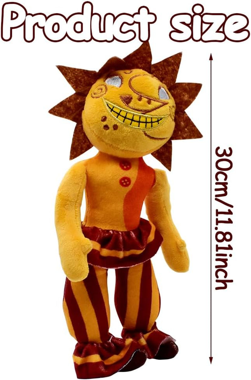 FNAF Sundrop Plushies, FNAF Sundrop Moon Plush, FNAF Cartoon Plushie, Joker Character Cartoon Plush Toys, Gifts for Kids Friends
