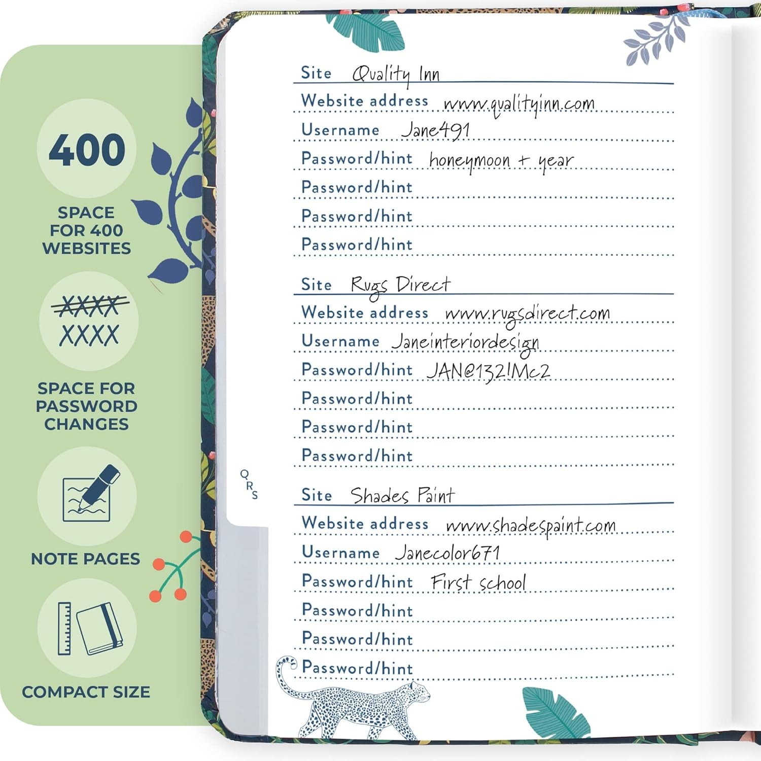 Password Book. Never Forget a Password Again! Easy to Use Internet Password Book with Alphabetical Tabs for All Your Login Details. Untitled Password Book Small 11 X 15.5Cm