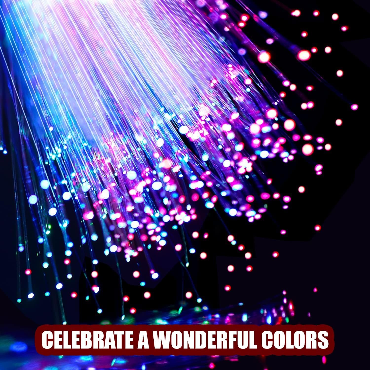 Pack of 6 Fibre Optic Wands for Kids, Flashing Wands Kids-Light up Wands for Kids 3 Modes Light up Colorful 7 Blinking Colours in the Dark Wands Sticks, Glow Wands for Kids, Birthday, Party Favours