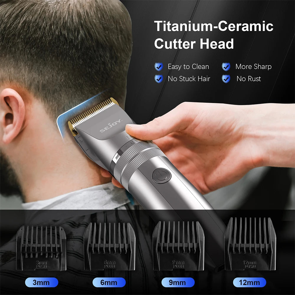 Hair Trimmer for Men Hair Clippers for Barbers Electric Trimmer Rechargeable Cordless Shaver (Oii Not Included)）