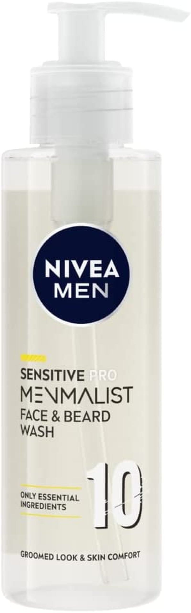 Sensitive Pro Menmalist Face and Beard Wash, Cleansing Men'S Face Wash, 10 Essential Ingredients to Gently Remove Dirt and Oils, 200 Ml