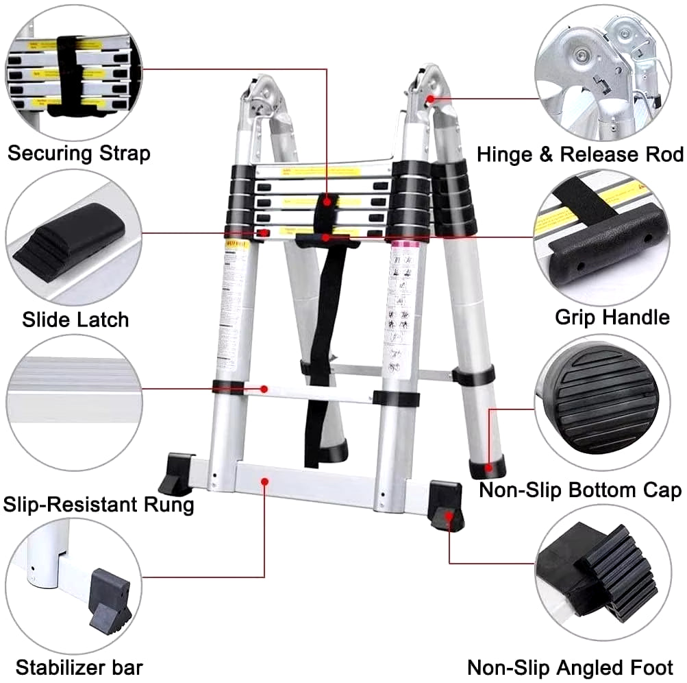 Aluminum Telescoping Extension Ladder