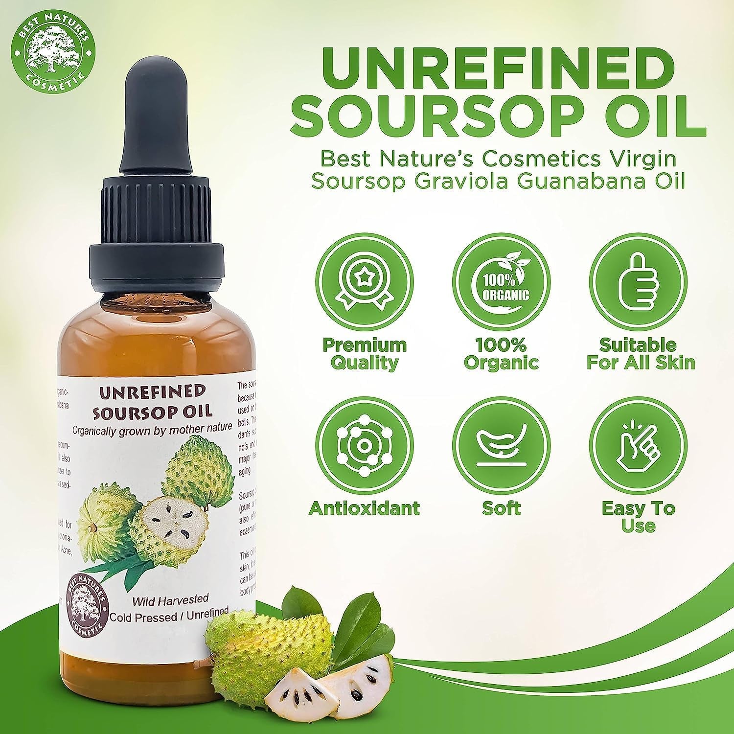 Virgin Soursop Graviola Guanabana Oil