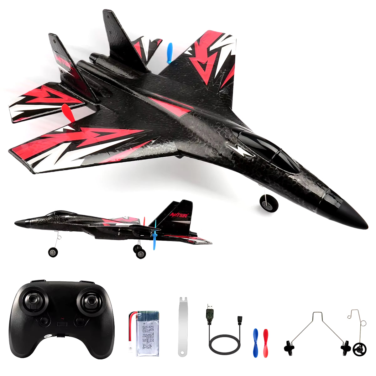 SU35 RC Plane FX620 FX820 2.4G Remote Control Flying Model Glider Airplane with LED Lights Aircraft Foam Toys for Children Gifts