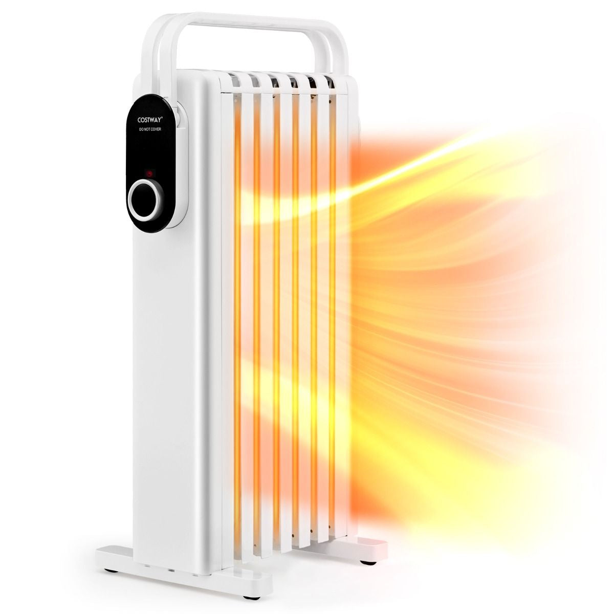 Portable Electric Heater with Overheat and Tip-Over Protection