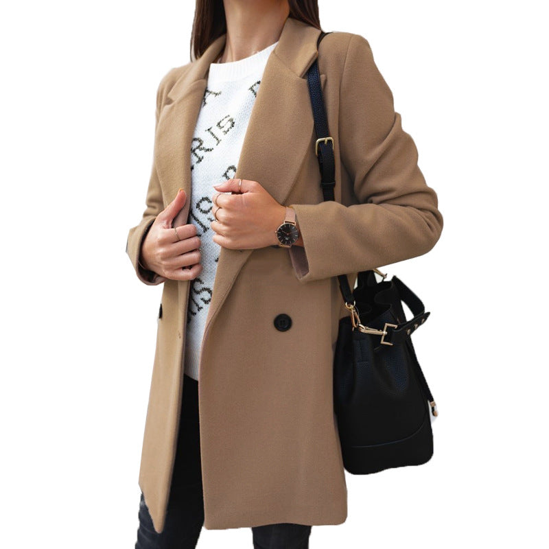 Chic Women's Woolen Coat for Ultimate Warmth and Style