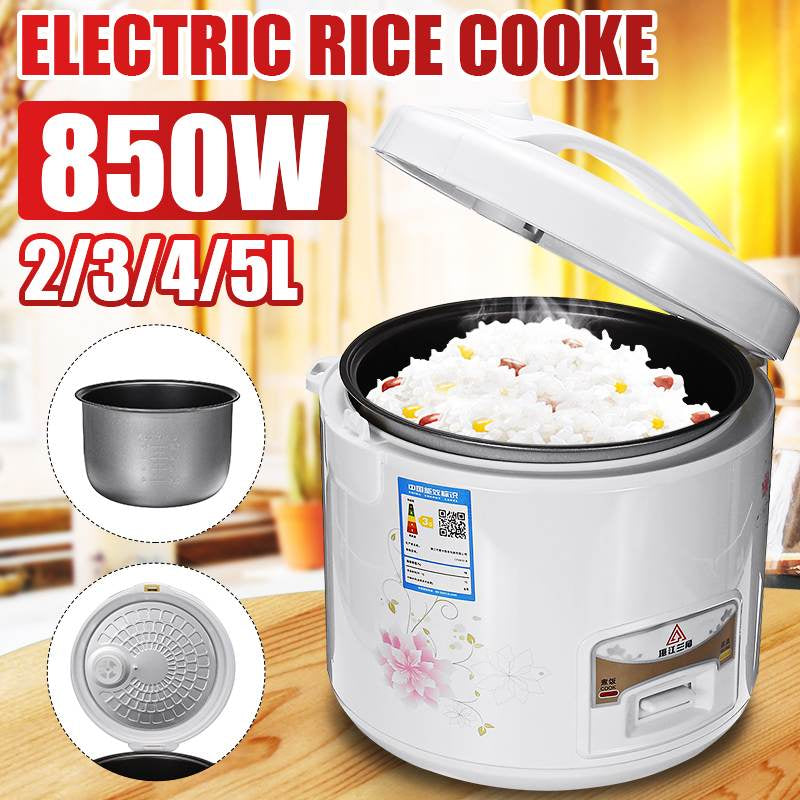 850W 2L/3L/4L/5L Mini Electric Rice Cooker Intelligent Automatic Household Kitchen Cooker Non-Stick Ectric Rice Cooker Steamer