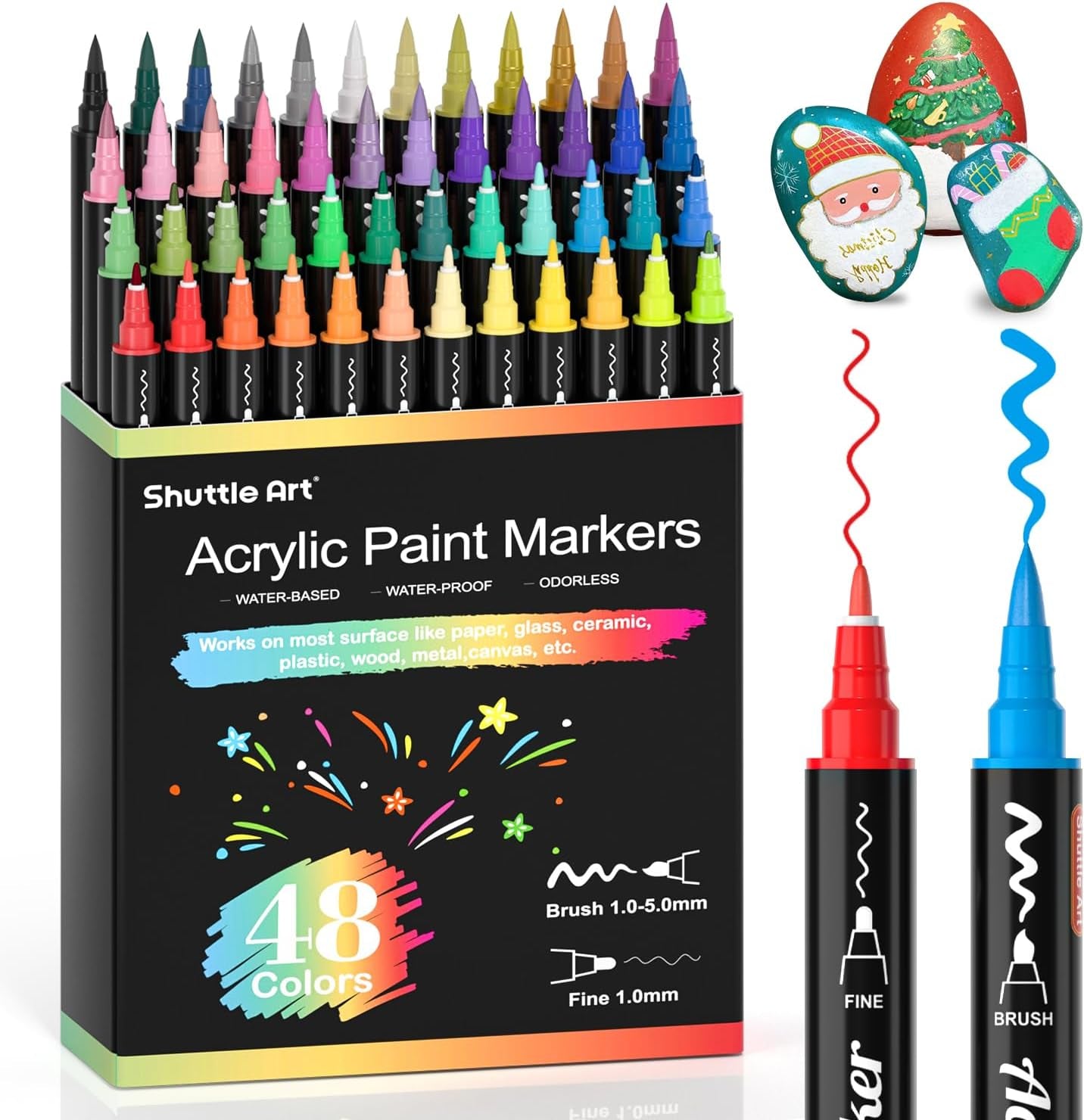 Paint Pens for Rock Painting, Ceramic, Wood, Fabric, Glass