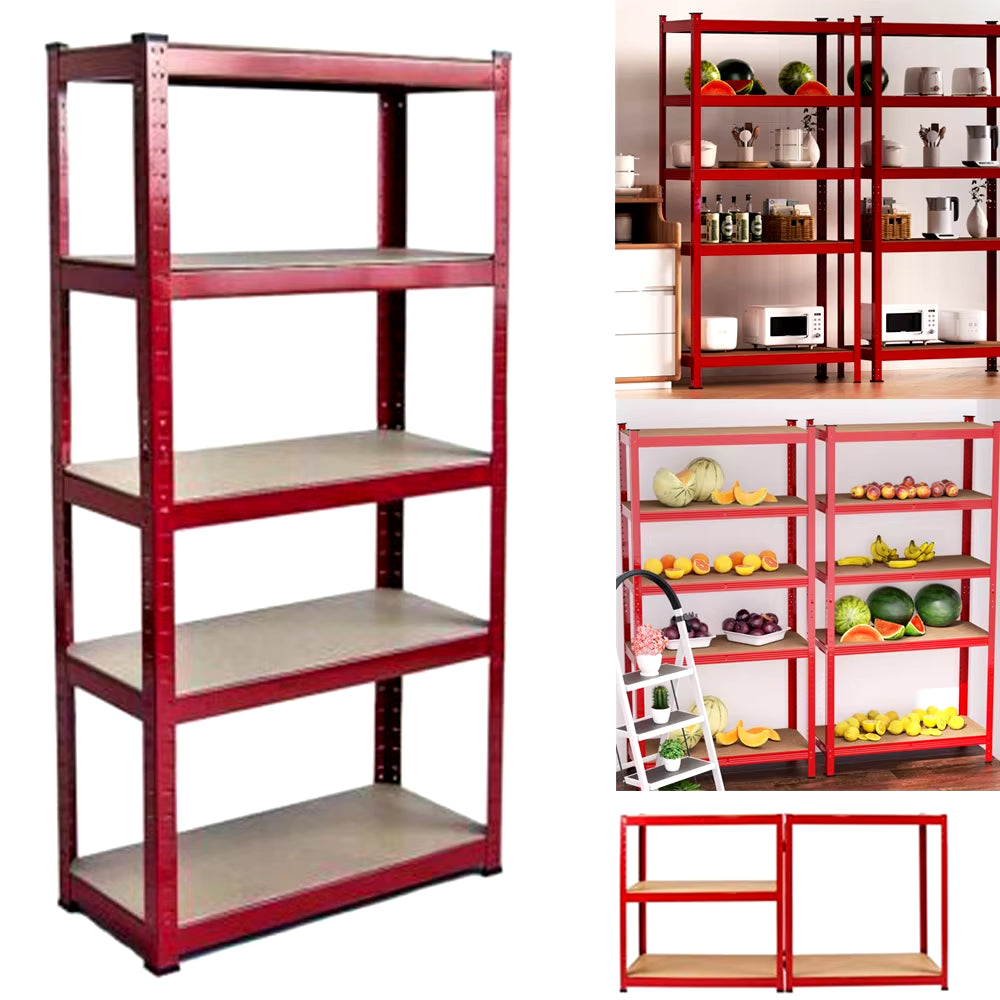 Shelving Unit for Garages & Sheds 150X70X30Cm Racking Storage Shelves Strong Metal Shelving 5 Tier Boltless Storage Unit