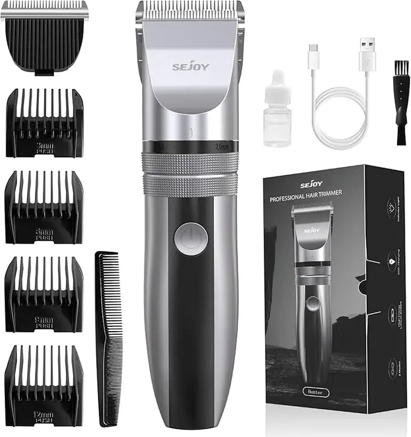 Hair Trimmer for Men Hair Clippers for Barbers Electric Trimmer Rechargeable Cordless Shaver (Oii Not Included)）