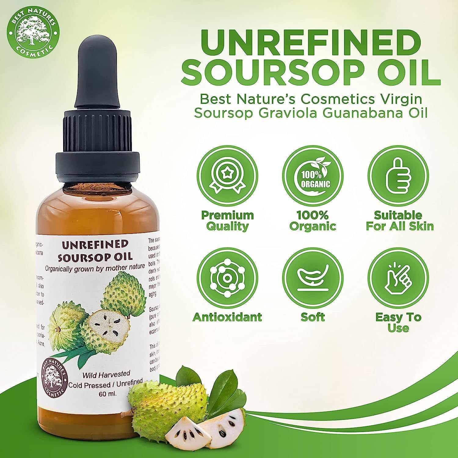 Virgin Soursop Graviola Guanabana Oil